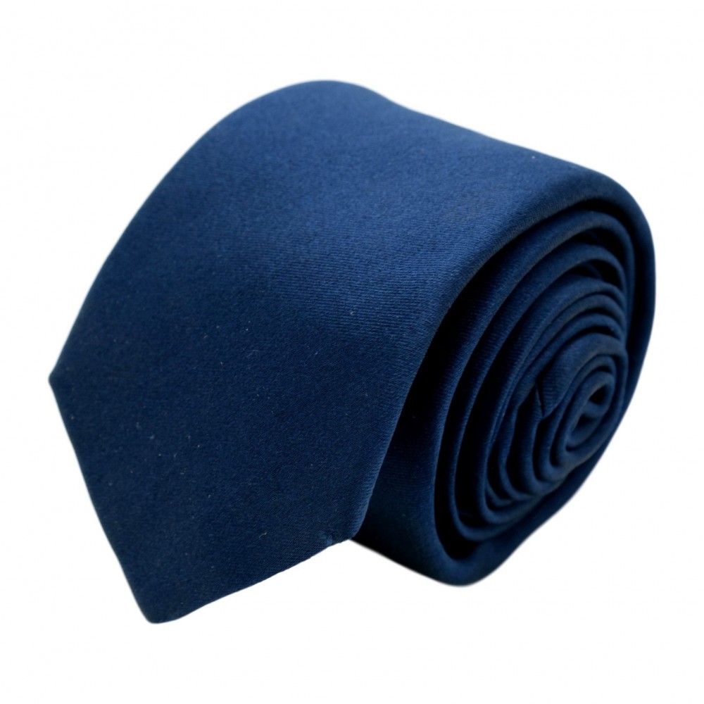 Cravate homme de marque Ungaro. Bleu marine uni