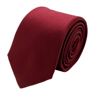 Cravate homme de marque Ungaro. Bordeaux uni