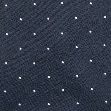 Cravate homme de marque Ungaro. Bleu marine à fins pois blancs 2