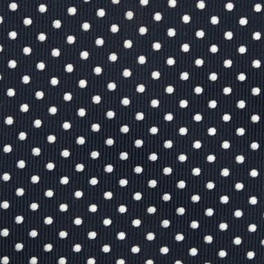 Cravate homme de marque Ungaro. Bleu marine à pois rapprochés 2