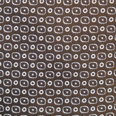Cravate homme de marque Ungaro. Marron à motifs arrondis 2