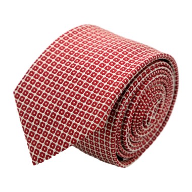 Cravate homme de marque Ungaro. Rouge à motifs carrés