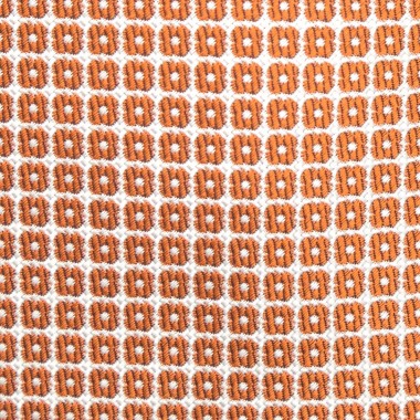 Cravate homme de marque Ungaro. Orange Rouille à motifs carrés 2