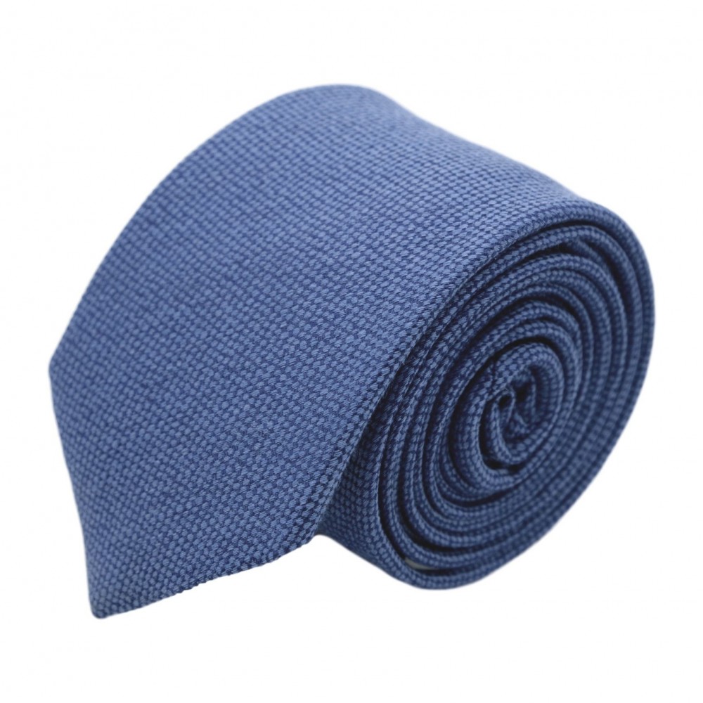 Cravate homme de marque Ungaro. Bleu en laine et soie