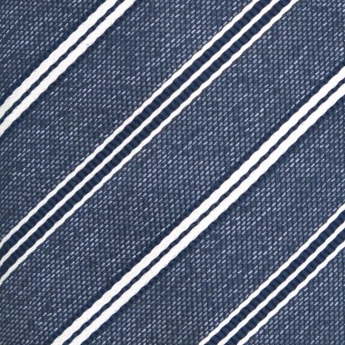 Cravate homme de marque Ungaro. Bleu à rayures bleues et blanches 2