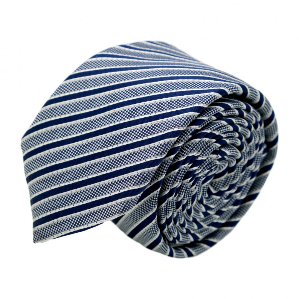 Cravate homme de marque Ungaro. Bleu marine à rayures