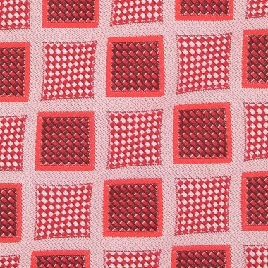 Cravate homme de marque Gianfranco Ferré. Rouge à grands carrés 2