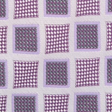 Cravate homme de marque Gianfranco Ferré. Violet à grands carrés 2