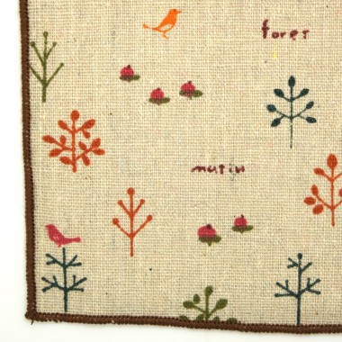 Ensemble Cravate et Pochette d'été Fleuri pour Homme. Beige à motifs 2