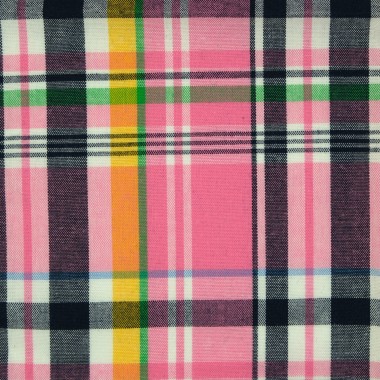 Pochette de costume homme Madras Rose 2