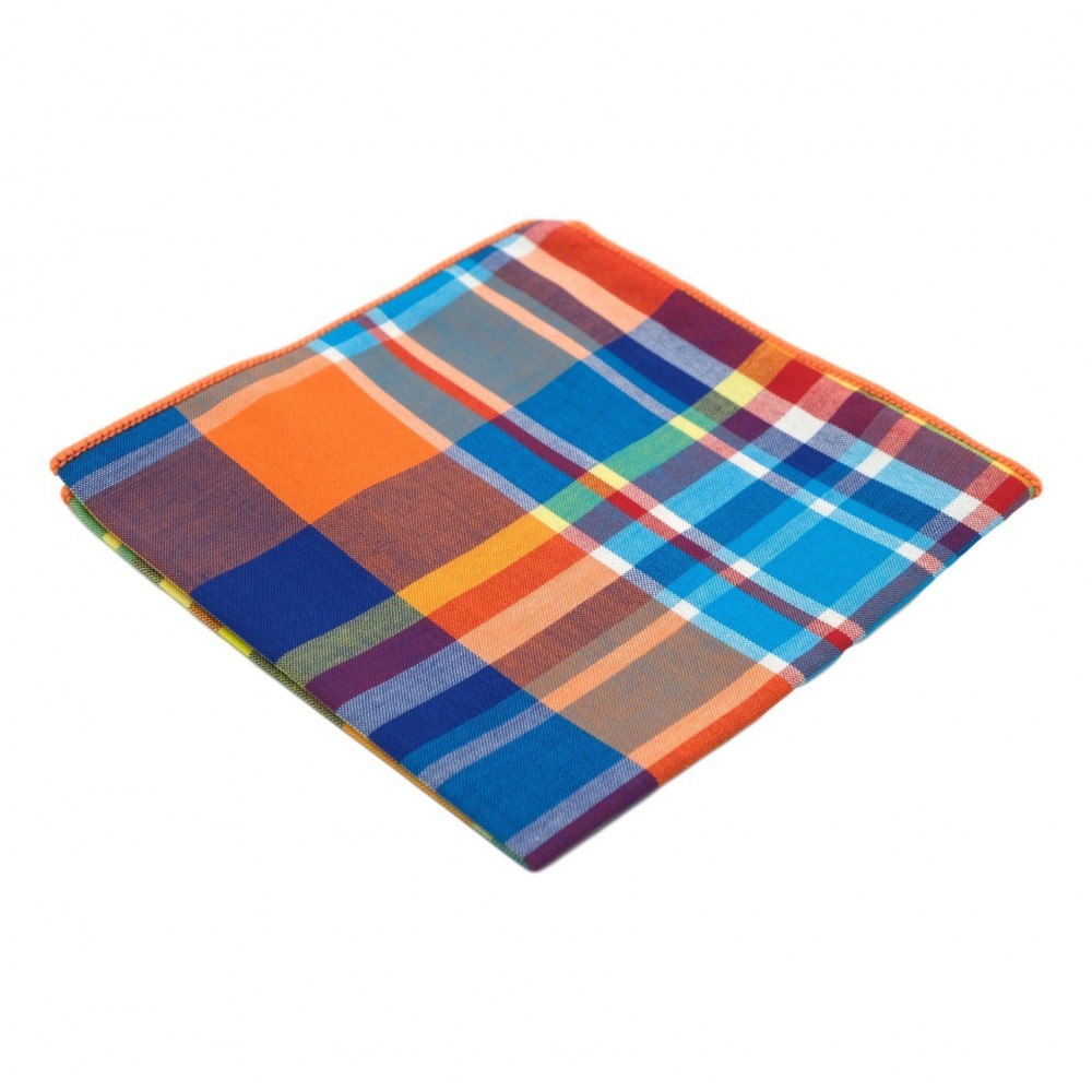 Pochette de costume homme Madras typique multicolore