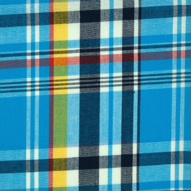 Pochette de costume homme Madras Turquoise 2
