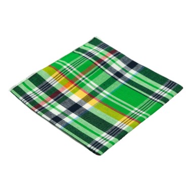 Pochette de costume homme Madras Vert