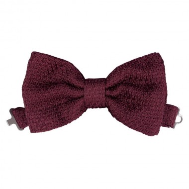 Noeud papillon luxe. Bordeaux foncé uni. Grenadine de...