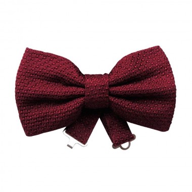 Noeud papillon luxe. Bordeaux uni. Grenadine de soie...