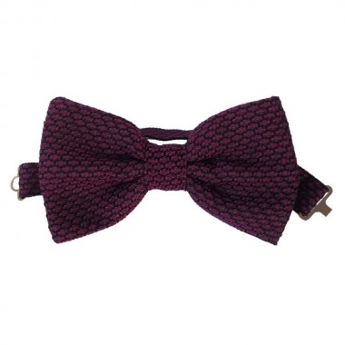 Noeud papillon luxe. Violet et noir. Grenadine de soie...