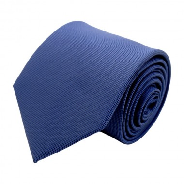 Cravate Classique Attora. Bleu marine très fin quadrillage