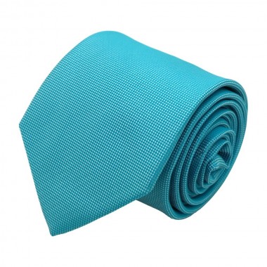 Cravate Classique Attora. Bleu turquoise très fin...