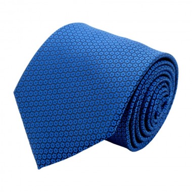 Cravate Classique Attora. Bleu roi à petites fleurs