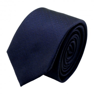Cravate homme de marque Ungaro. Bleu marine à fins pois...