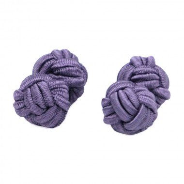 Boutons de manchette Passementerie. Deux boules. Violet...