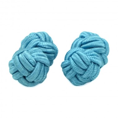 Boutons de manchette Passementerie. Deux boules. Bleu...