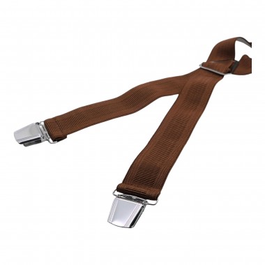Bretelles pour homme. Marron