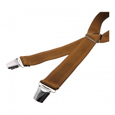 Bretelles pour homme. Marron camel