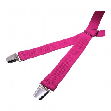 Bretelles pour homme. Fuchsia