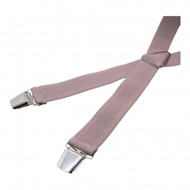 Bretelles pour homme. Vieux rose