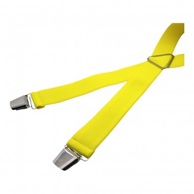 Bretelles pour homme. Jaune flash