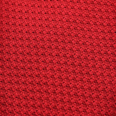 Cravate en Grenadine de Soie 'grosso'. Rouge 2