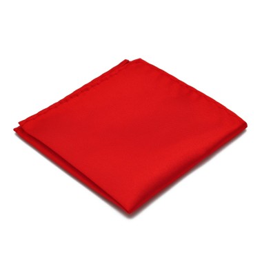 Pochette de costume. Rouge uni.