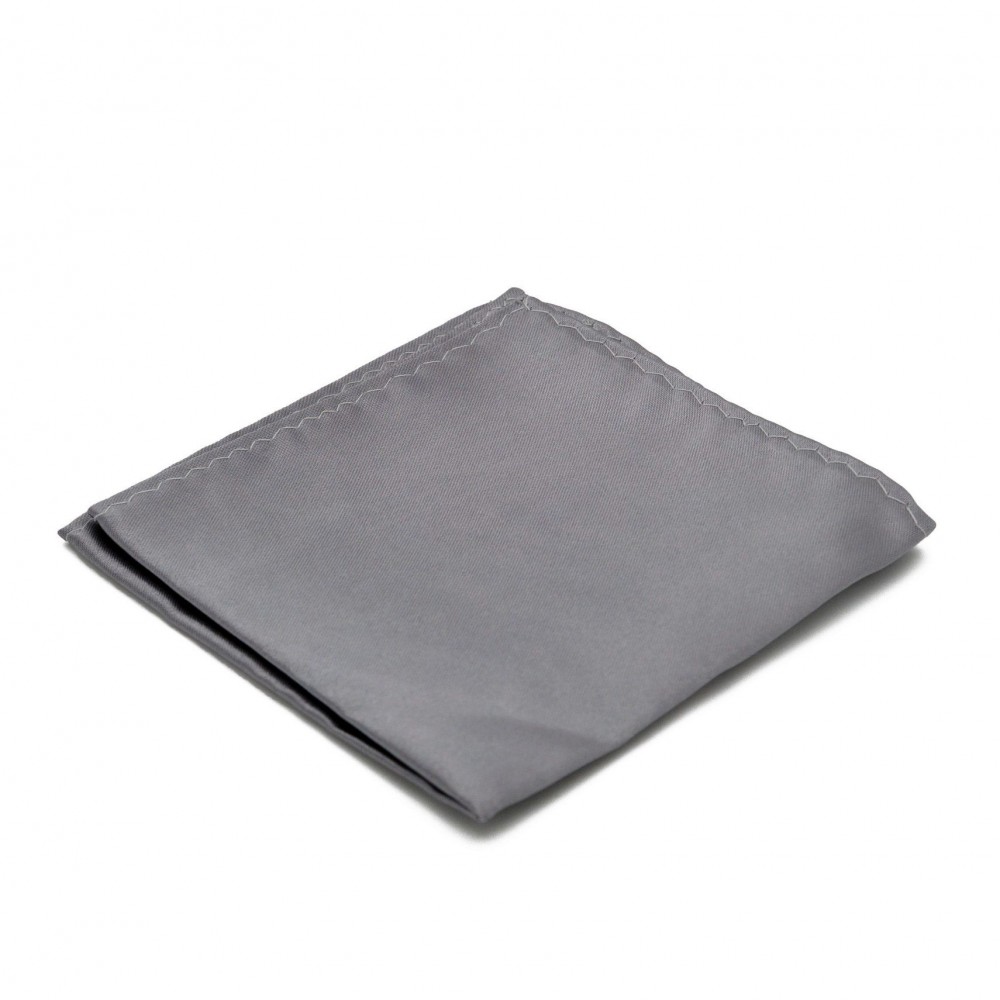 Pochette de costume. Gris uni.