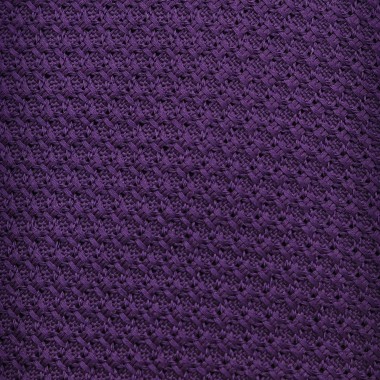 Cravate en Grenadine de Soie 'grosso'. Violet foncé 2