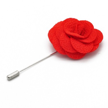 Broche Pêche pour boutonnière de costume homme.