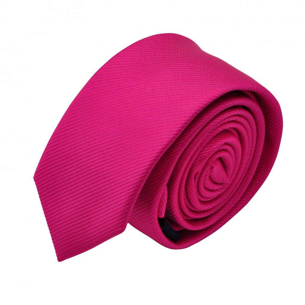 Cravate Slim homme Fuchsia strié