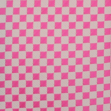 Cravate Slim Homme. Rose à petits carrés 2