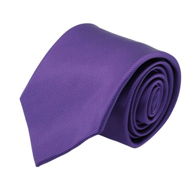 Cravate Classique Homme. Strié Violet