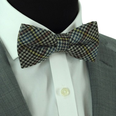 Noeud papillon en Laine à motifs 'pied-de-poule' en tweed 2