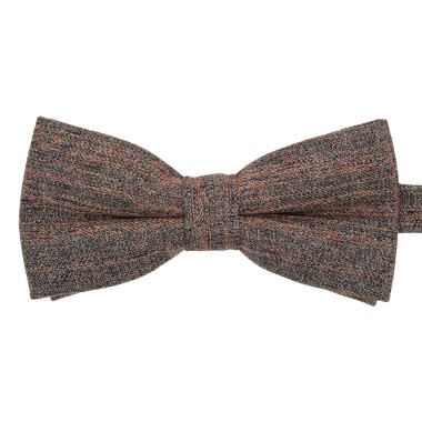 Noeud papillon homme Marron et orange chiné