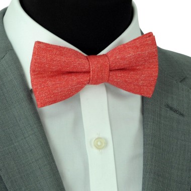 Noeud papillon homme Rouge chiné 2