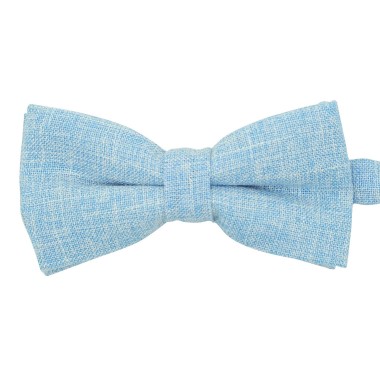 Noeud papillon homme Bleu ciel tweed chiné