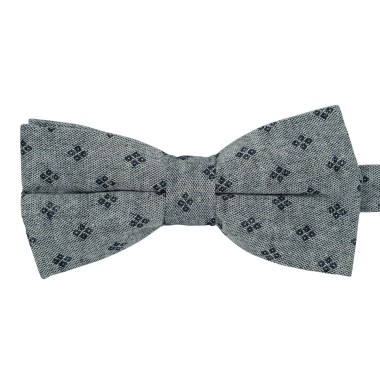 Noeud papillon homme Bleu marine à motifs en losange