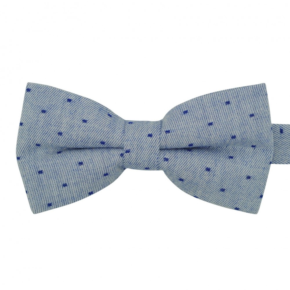 Noeud papillon homme Bleu à fins pois