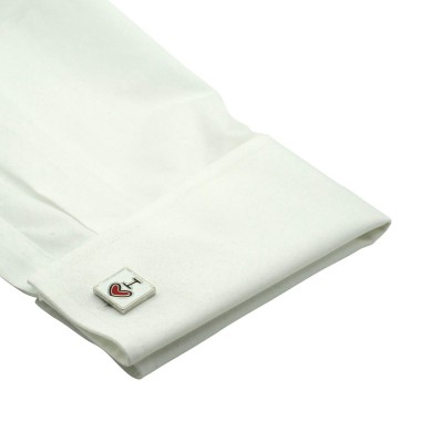 Boutons de manchette I love my Wife. Métal. Pour chemise mousquetaire homme.