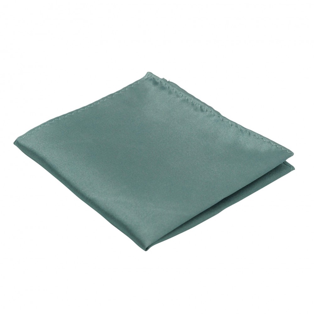 Pochette de costume. Gris vert uni.