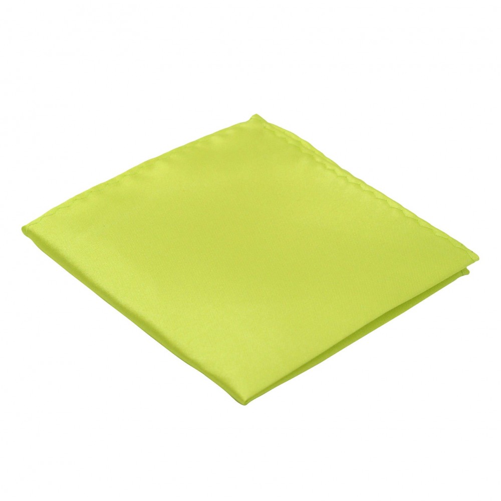 Pochette de costume. Jaune fluo uni.