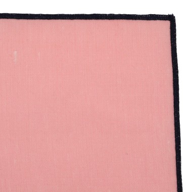 Pochette de costume homme. Vieux rose à liseret marine 2