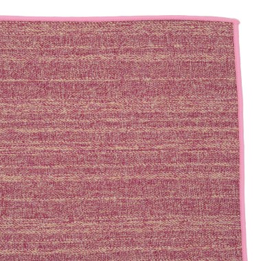 Pochette de costume homme. Rose chiné à liseret 2